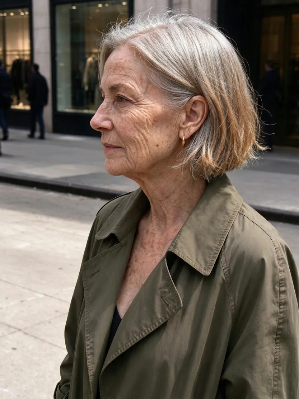 À 80 ans, de profil