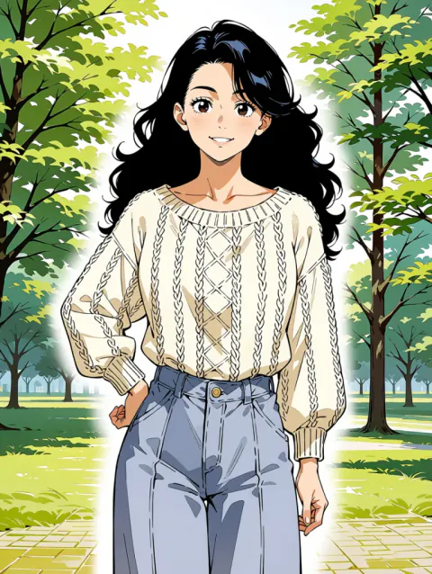 Beispiel für einen Charakter: Anime, Frau