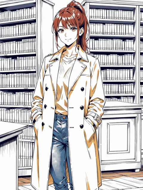 Beispiel für einen Charakter: Anime, Frau