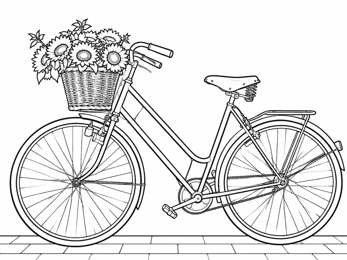 Bici con fiori