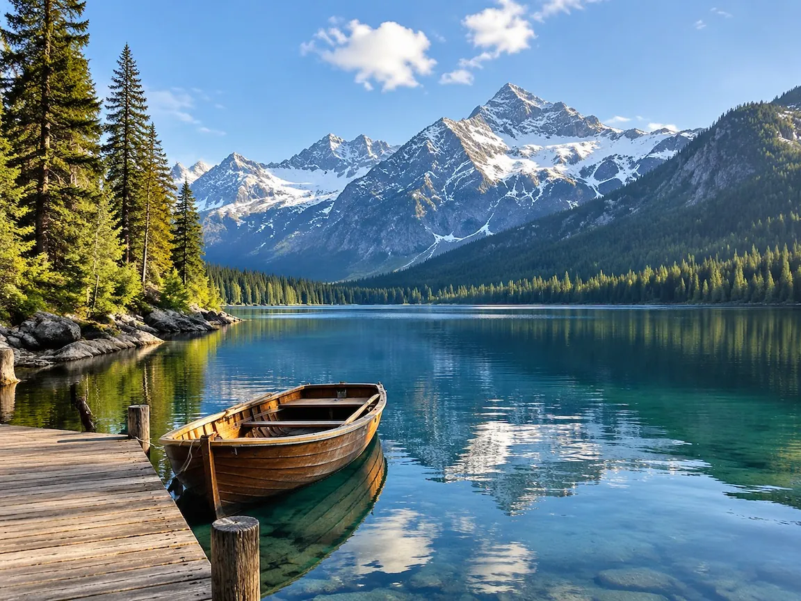 Lago di montagna (Foto)