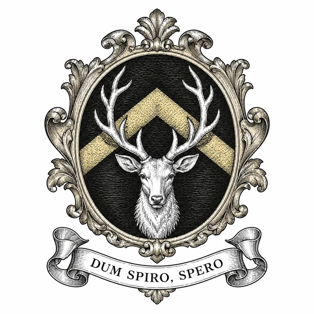 Engraved stag