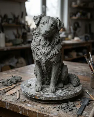 Clay maquette