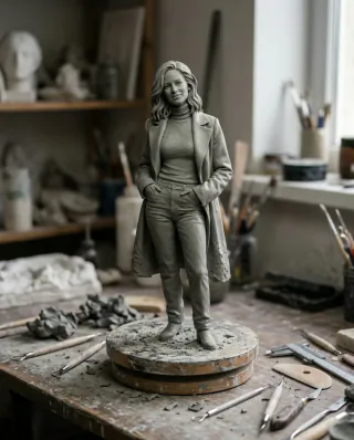 Clay maquette