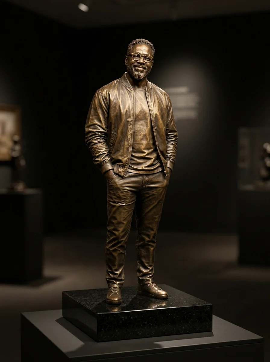 Bronze statue