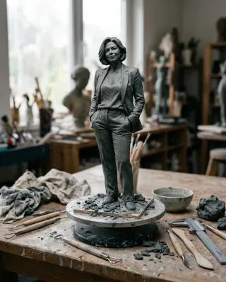 Clay maquette