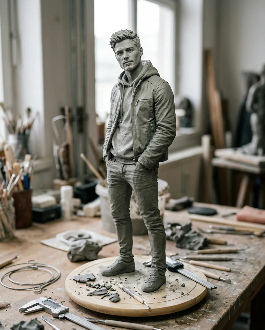 Clay maquette