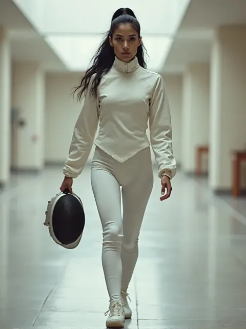 Hoodie to fencing whites