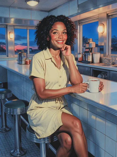 Diner pencil redraw