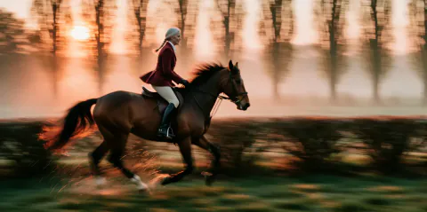 Dawn gallop blur