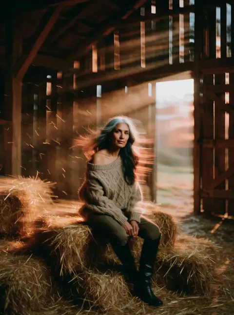 Hay barn to motion blur