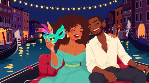 Gondola pair flat color