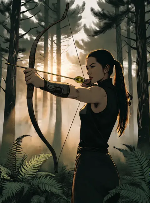 Archery forest to ink