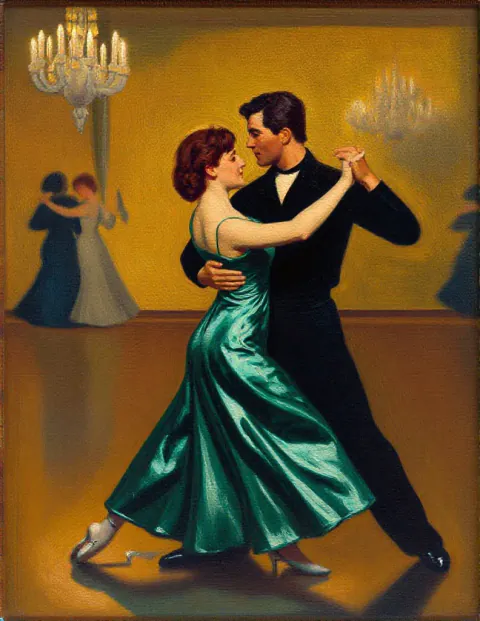 Tango as oil painting