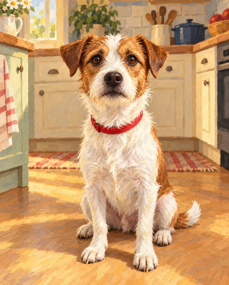 Storybook Dog · Made with GPT Image 2.5 Sunburst