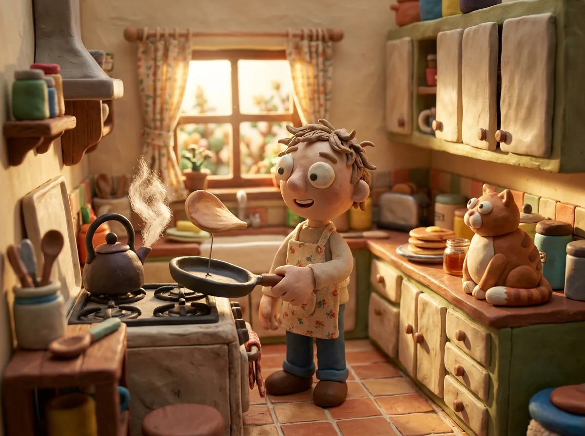 Clay Breakfast, made with Nano Banana 2.1