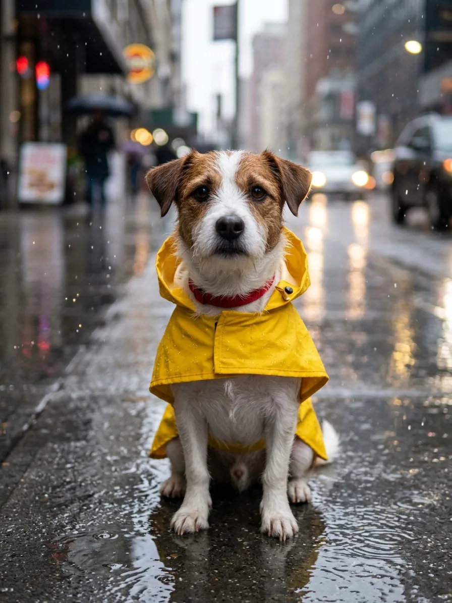 Dog Raincoat · Nano Banana 2.1で作成