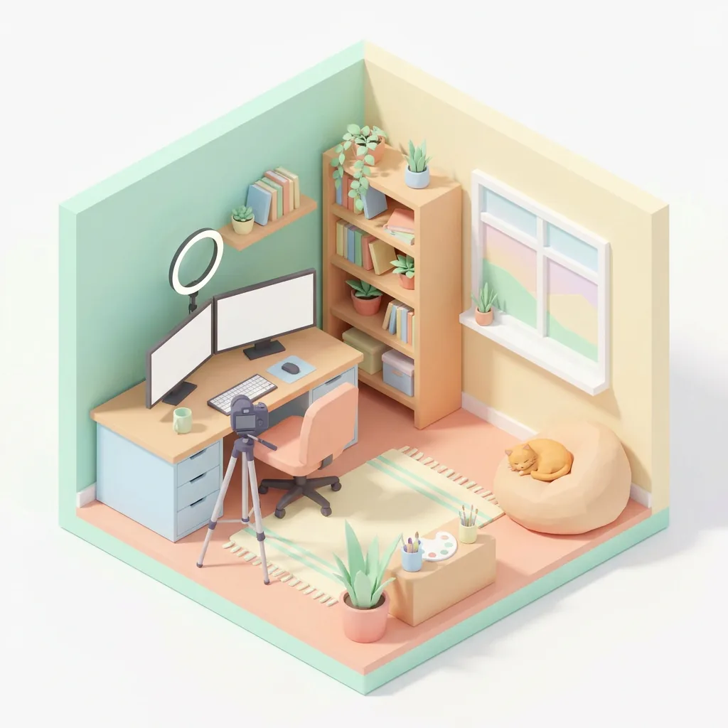 Isometric Studio, made with Nano Banana Pro