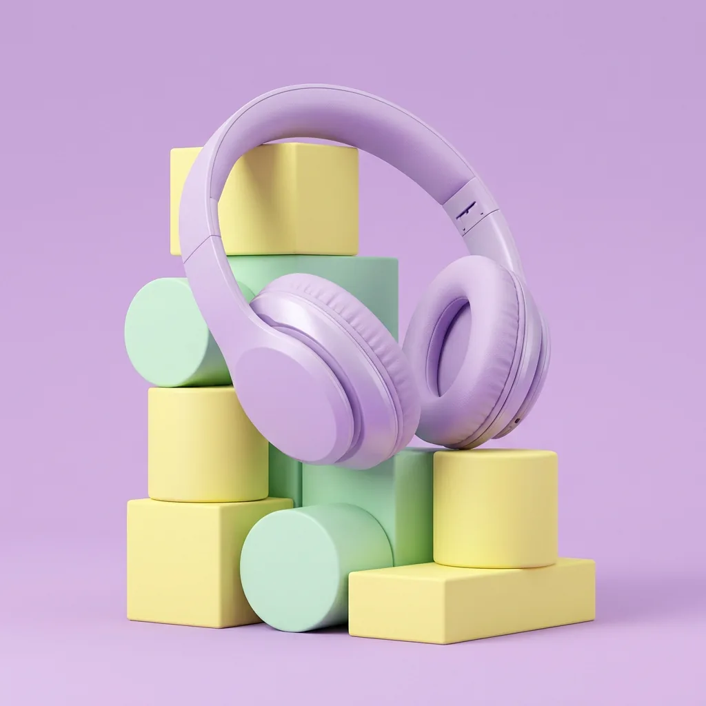 Lilac Headphones · Nano Banana 2.1で作成