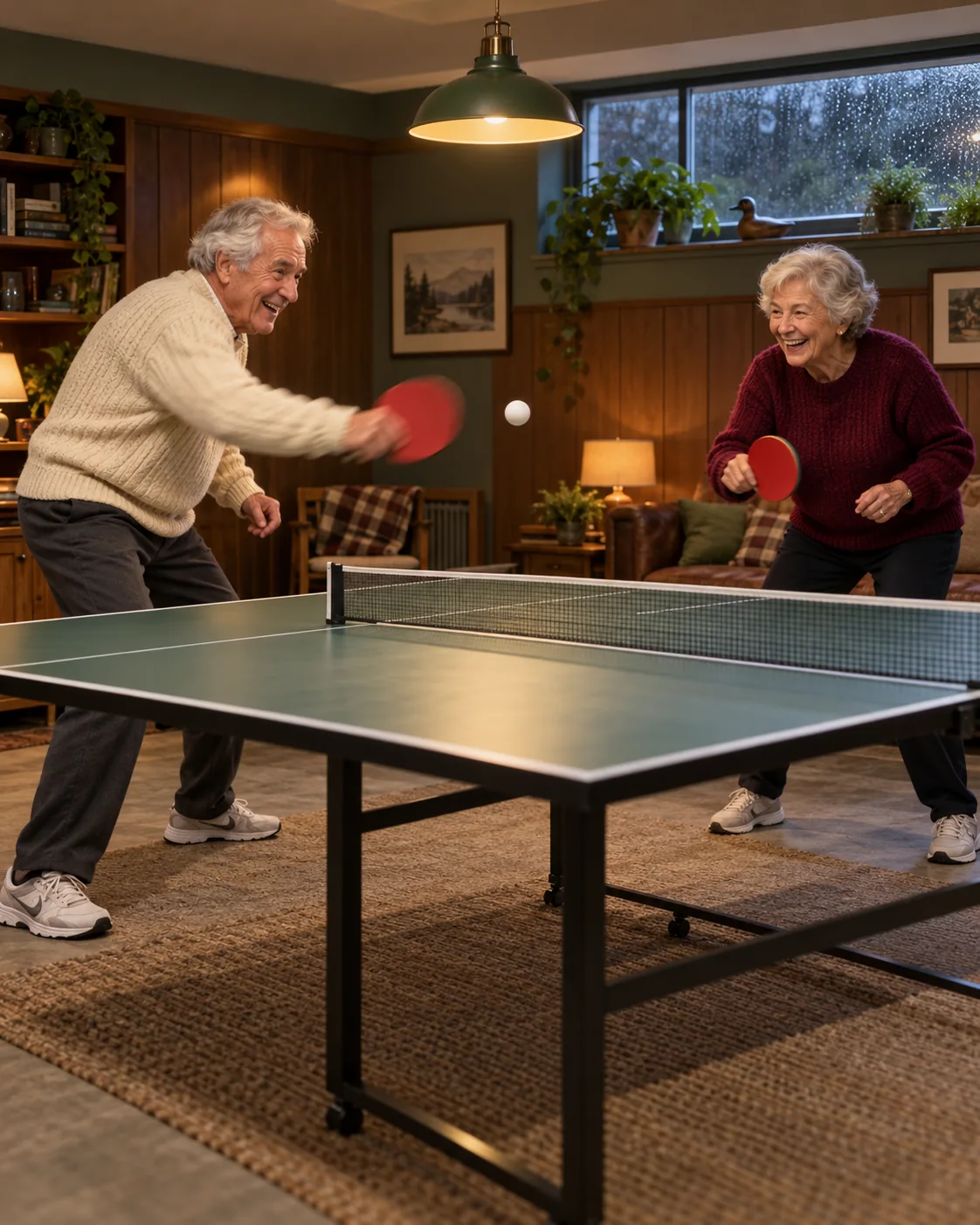 Basement Match Point, made with GPT Image 2.5 Sunburst