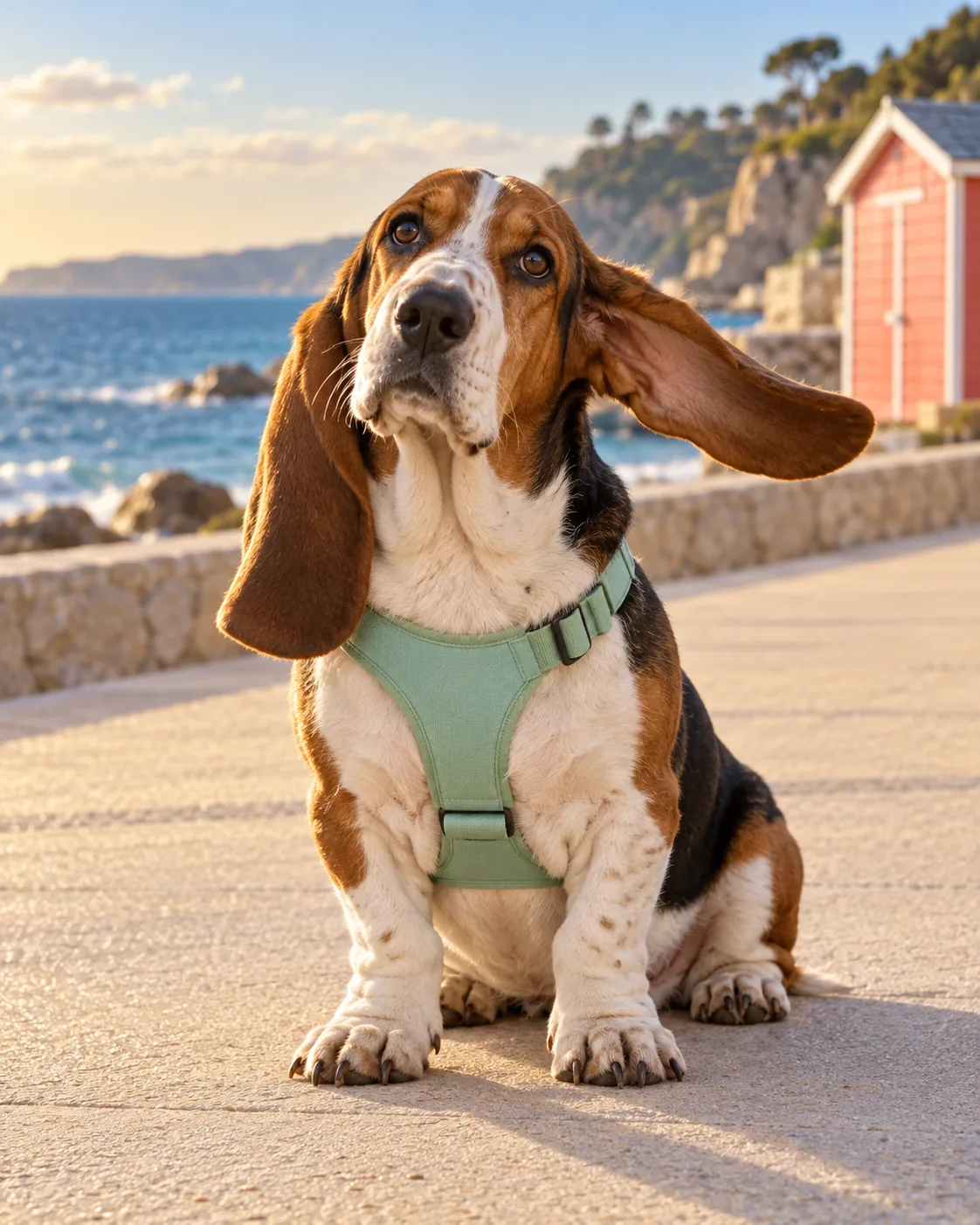 Basset Wind Ears, made with GPT Image 2.5 Sunburst