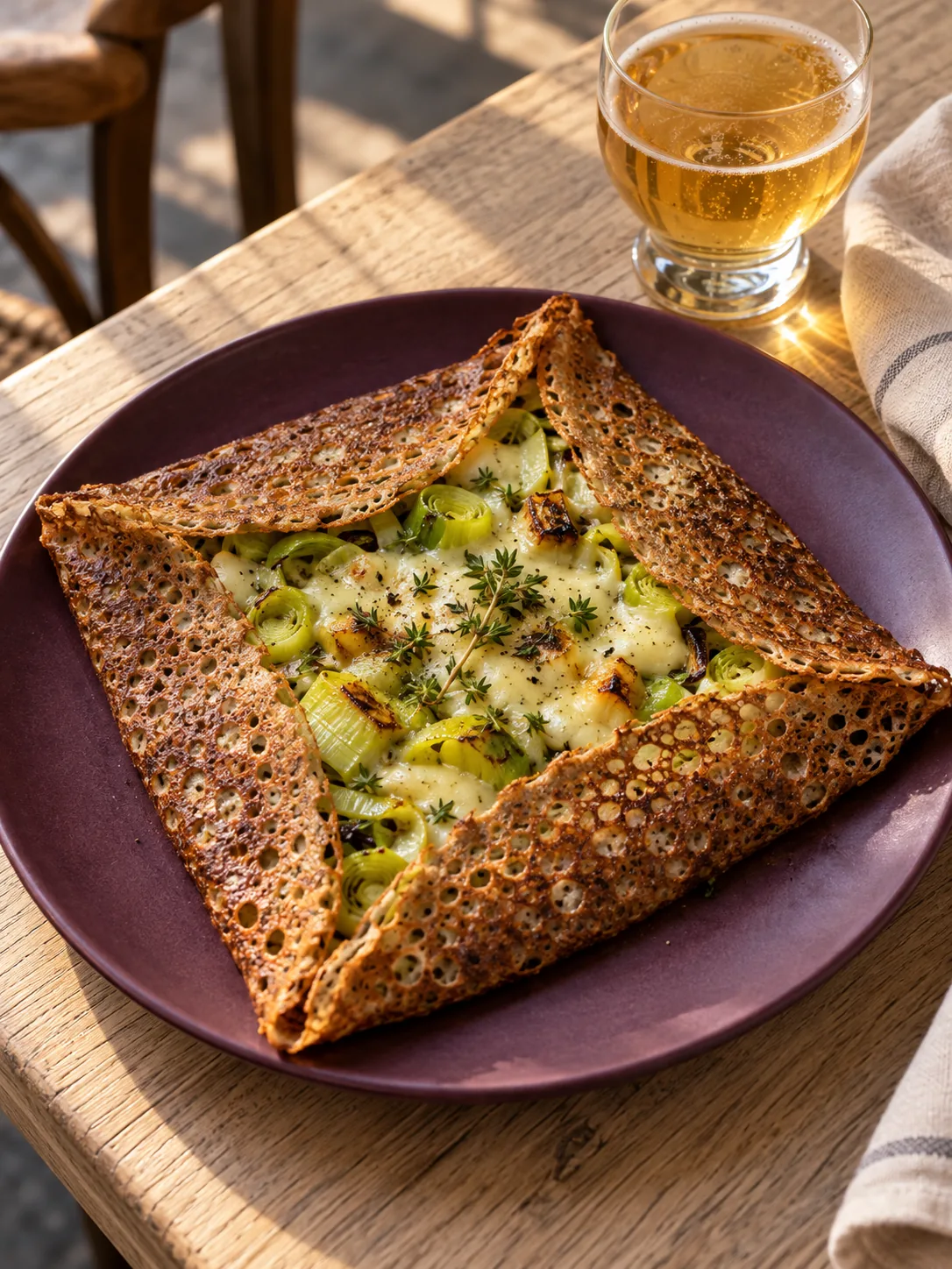 Buckwheat Galette Fold, made with GPT Image 2.5 Sunburst