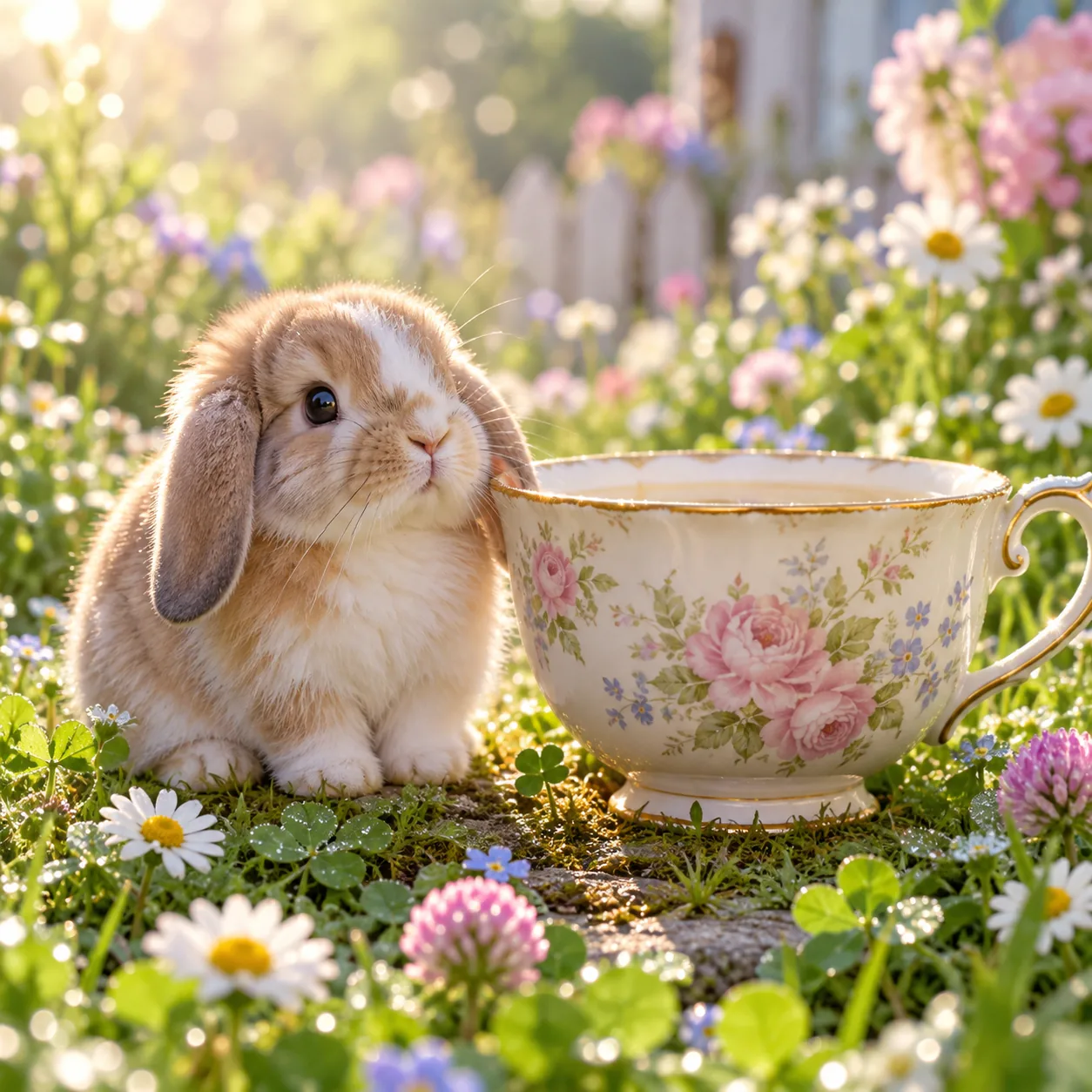 Garden Bunny, made with GPT Image 2.5 Sunburst
