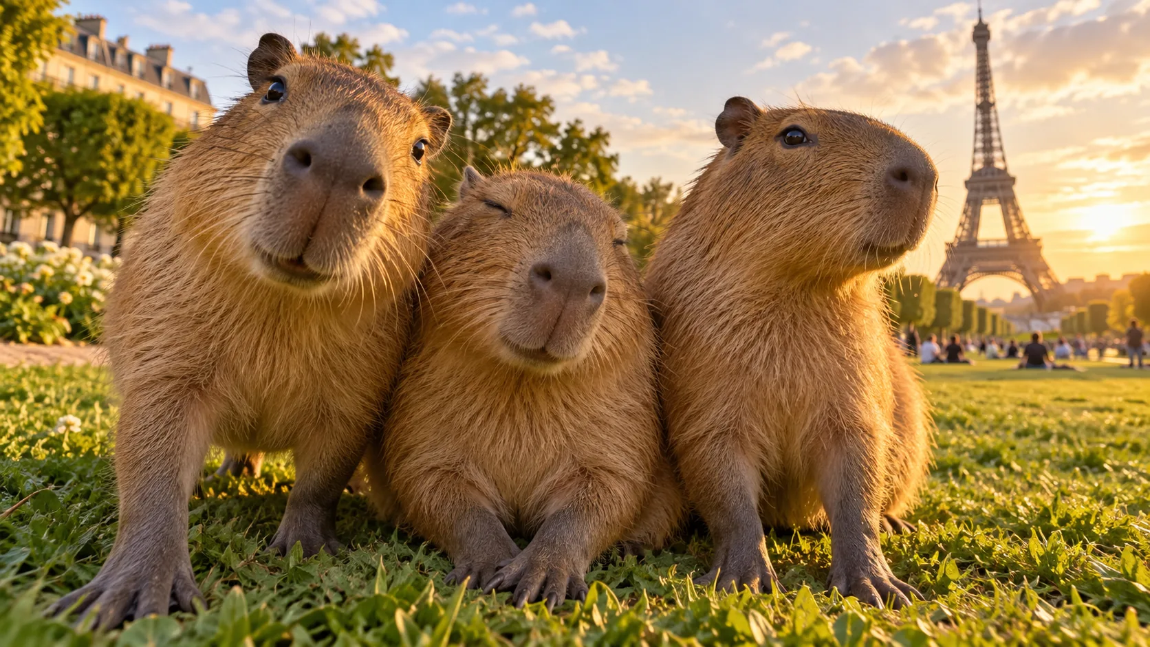 Capybara Tower Selfie, made with GPT Image 2.5 Sunburst