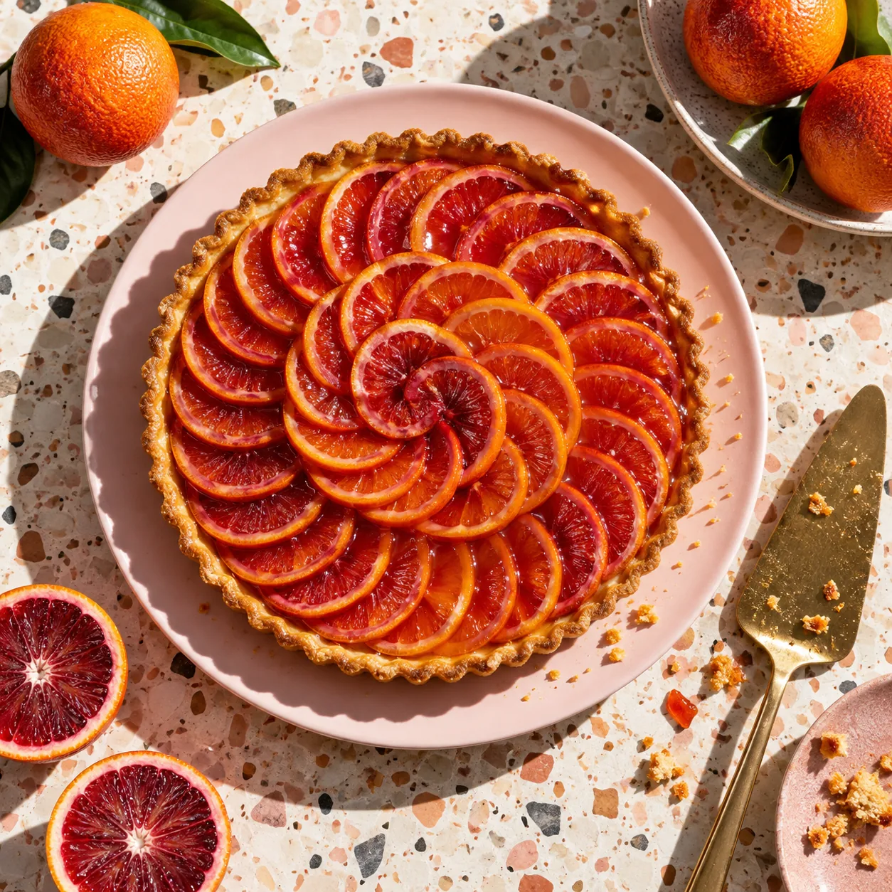 Citrus Tart, made with GPT Image 2.5 Sunburst