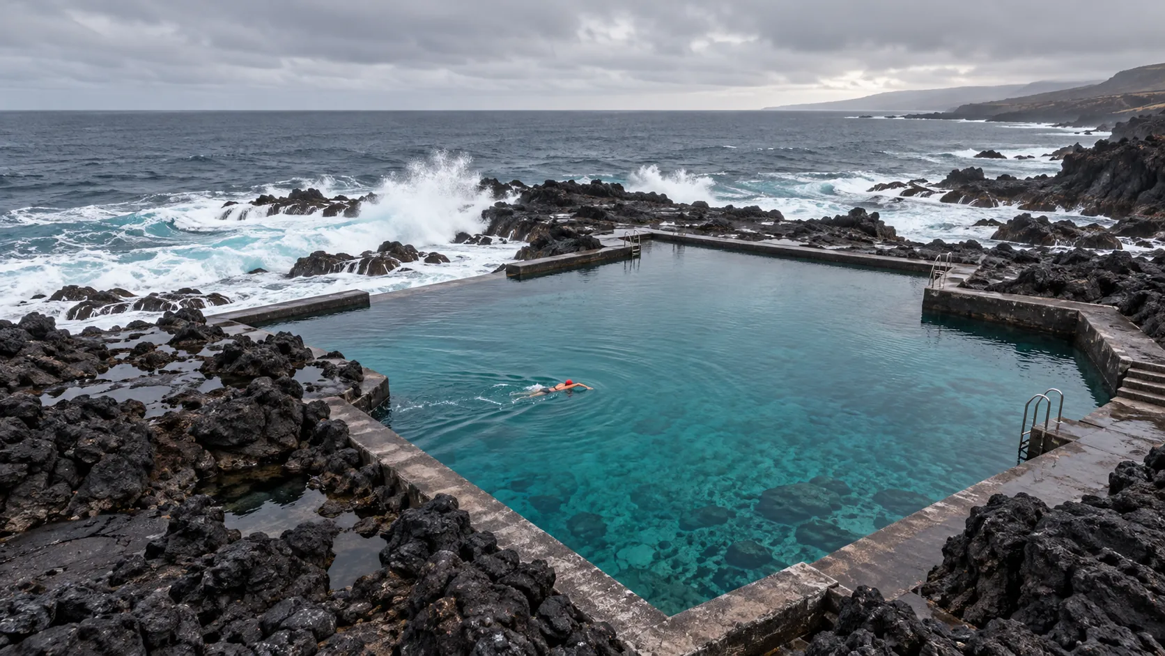 Cliffside Sea Pool, made with GPT Image 2.5 Sunburst