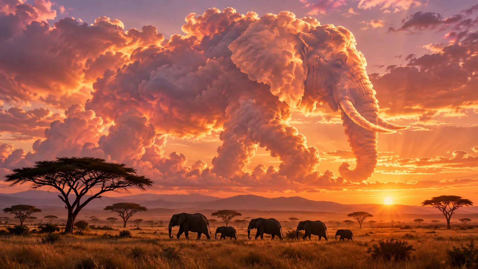 Cloud Elephant, made with GPT Image 2.5 Sunburst