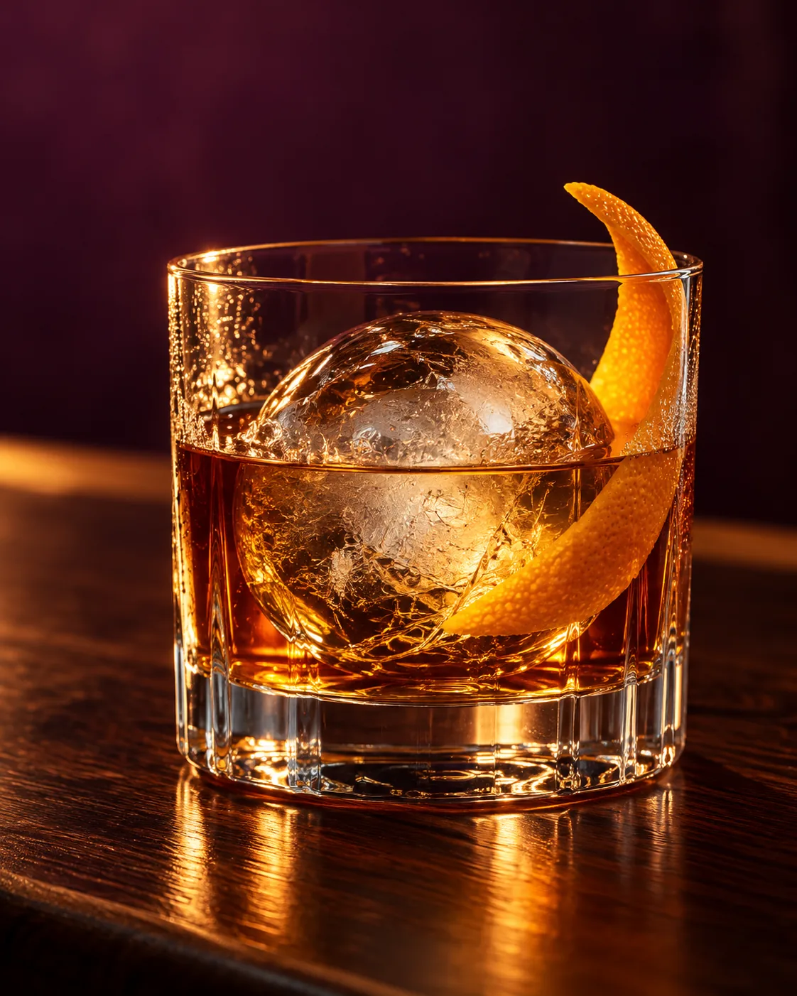 Ice Sphere Cocktail, made with GPT Image 2.5 Sunburst
