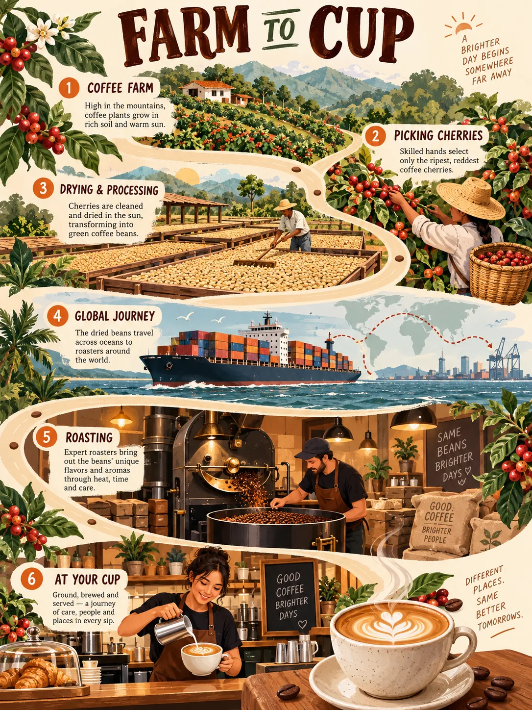 Farm to Cup, made with GPT Image 2.5 Sunburst