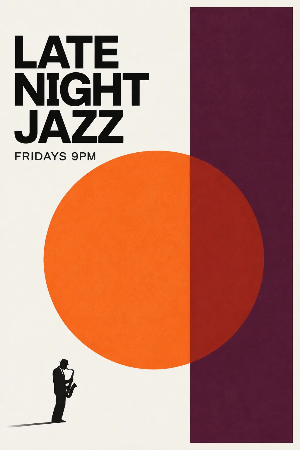 Tangerine Gig Poster, made with GPT Image 2.5 Sunburst