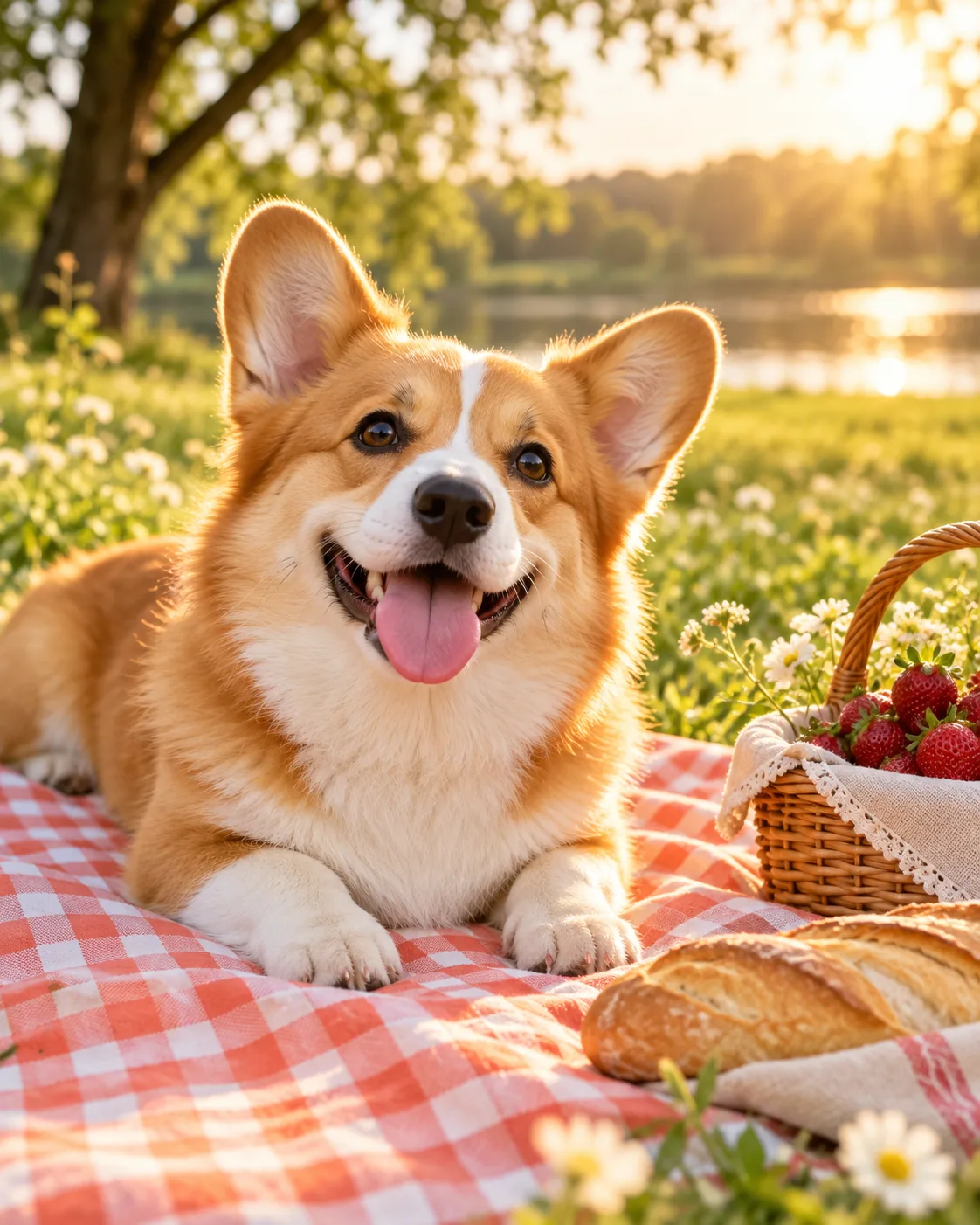Corgi Picnic, made with GPT Image 2.5 Sunburst