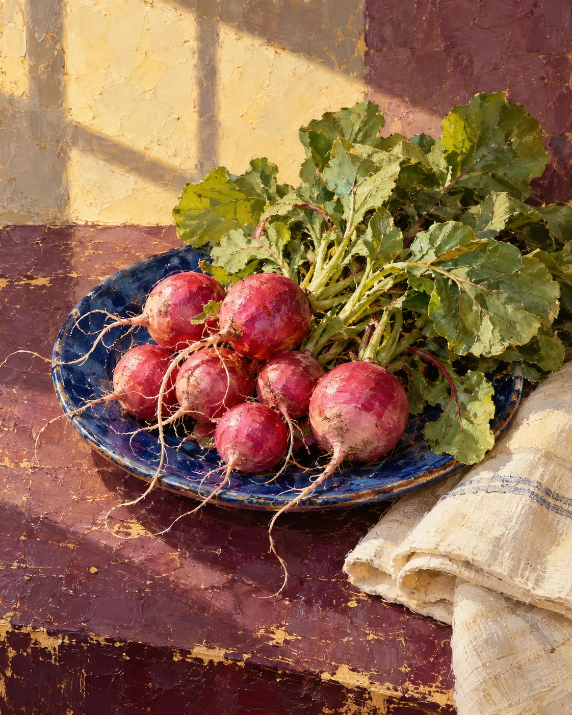 Wax And Radishes, made with GPT Image 2.5 Sunburst