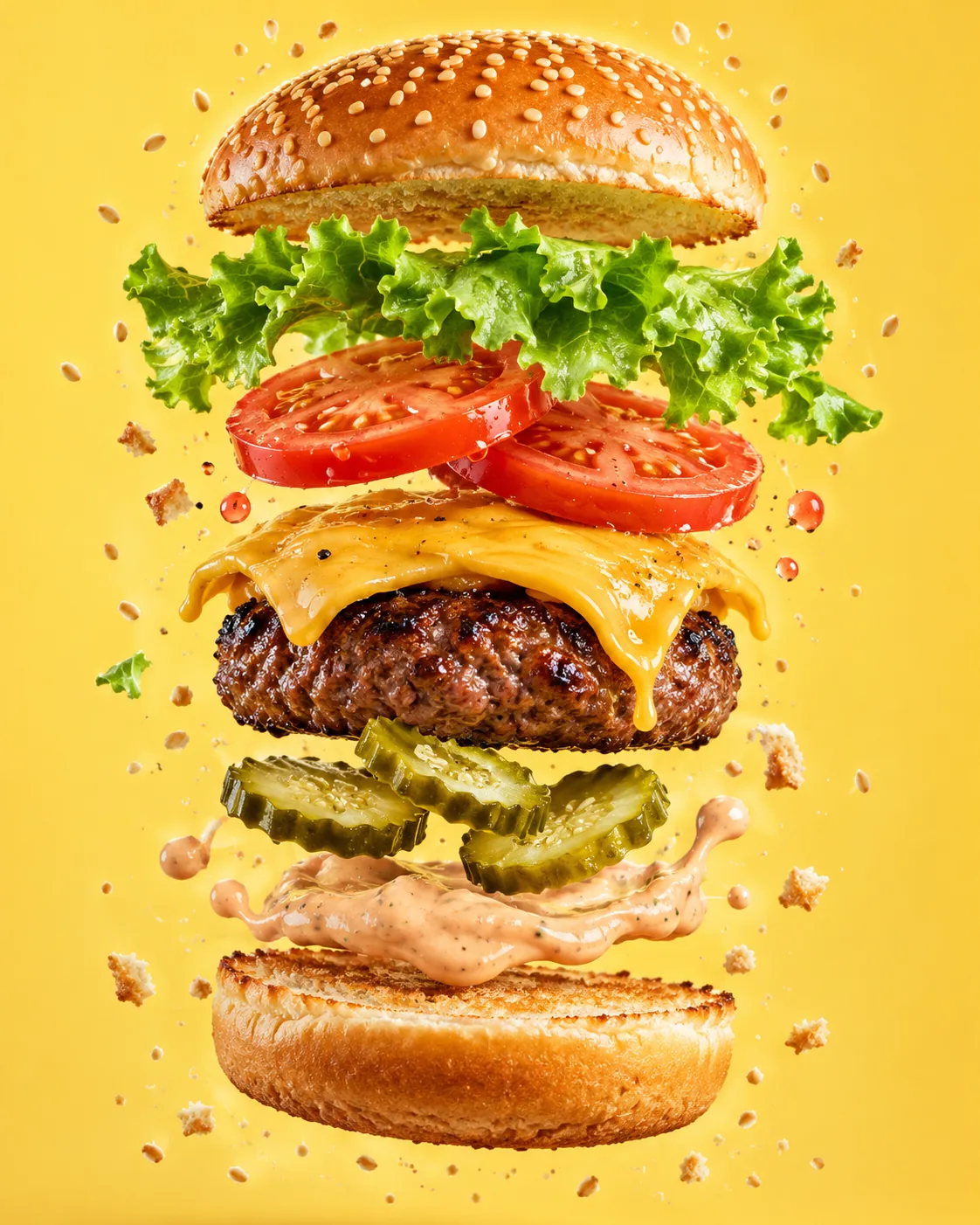 Exploded Burger, made with GPT Image 2.5 Sunburst