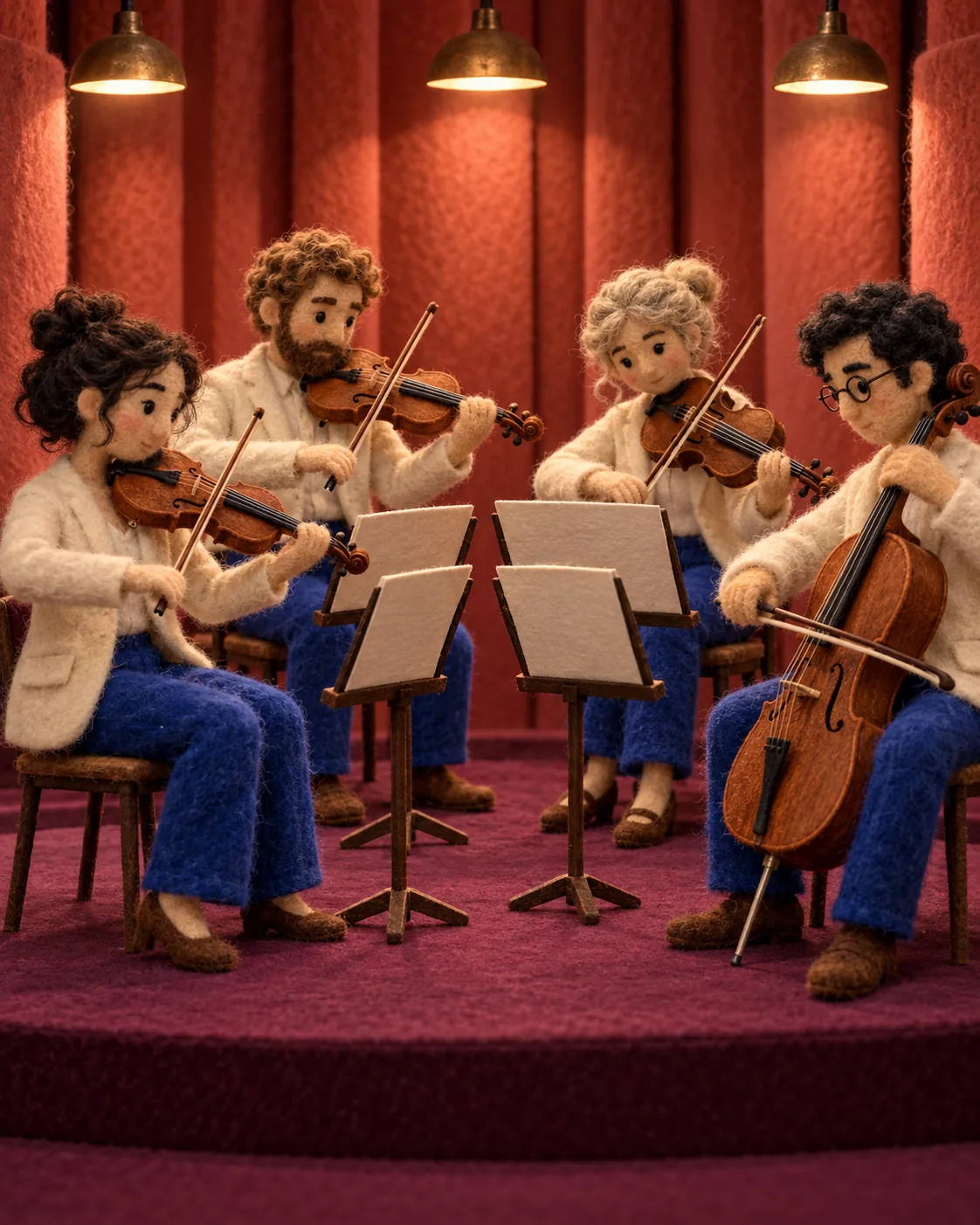 Soft String Quartet, made with GPT Image 2.5 Sunburst