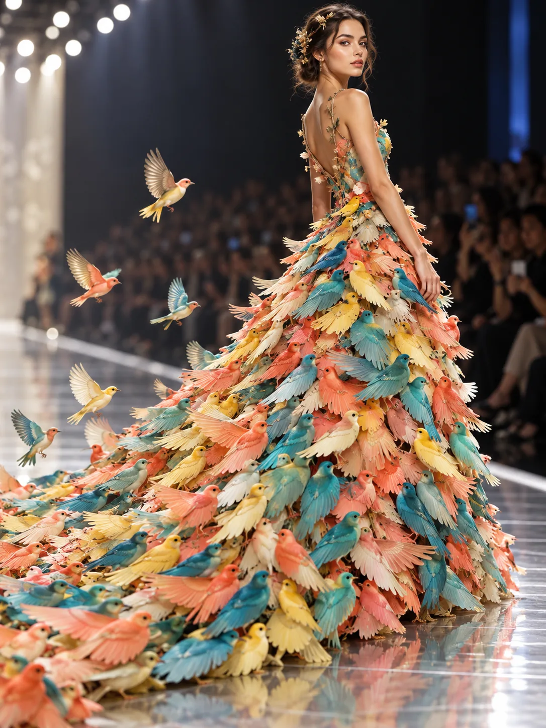 Gown of Birds, made with GPT Image 2.5 Sunburst