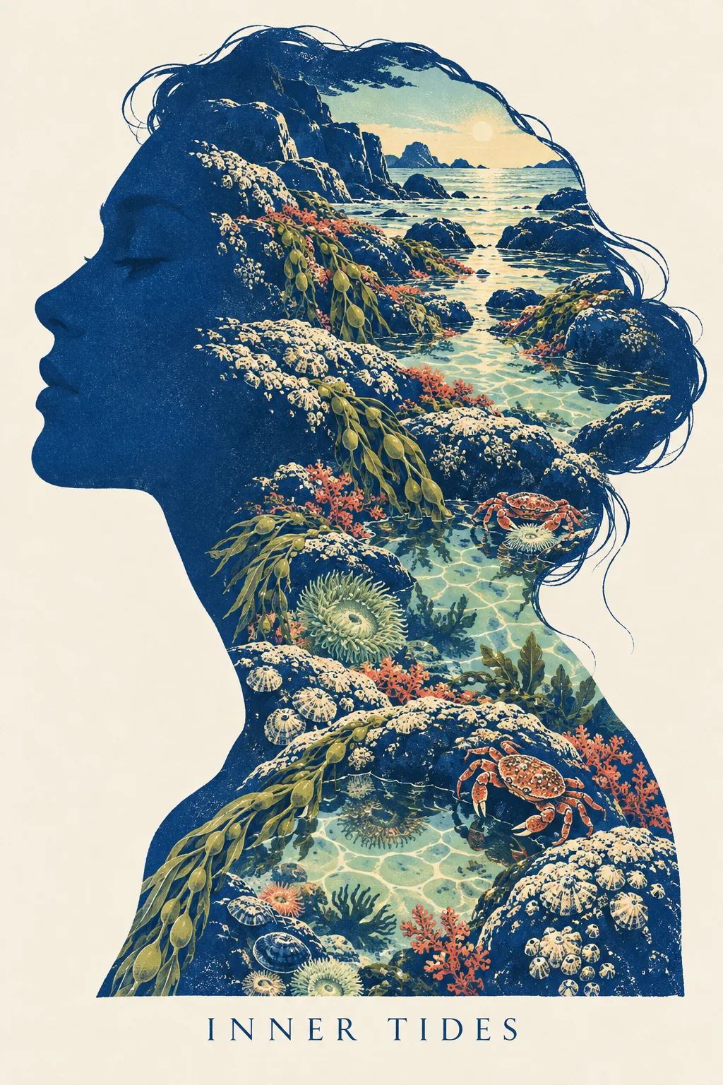 Inner Tides Print, made with GPT Image 2.5 Sunburst