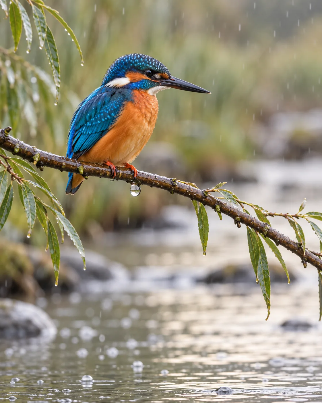 Kingfisher Rain Perch, made with GPT Image 2.5 Sunburst