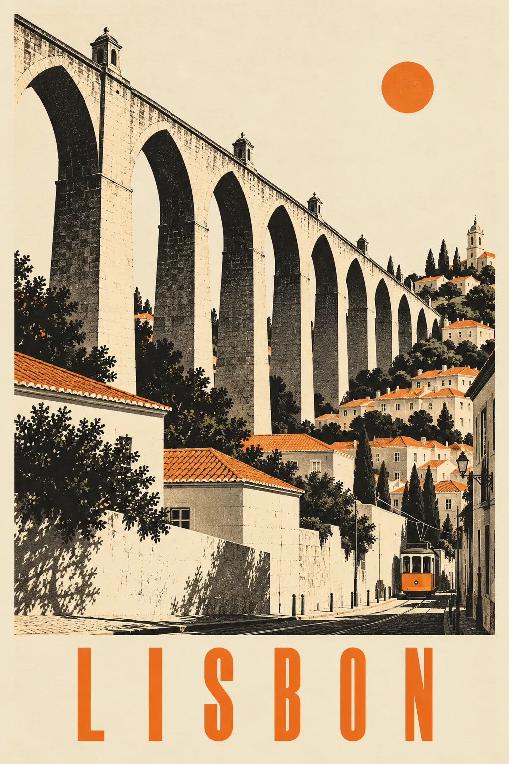 Lisbon Stone Rhythm, made with GPT Image 2.5 Sunburst