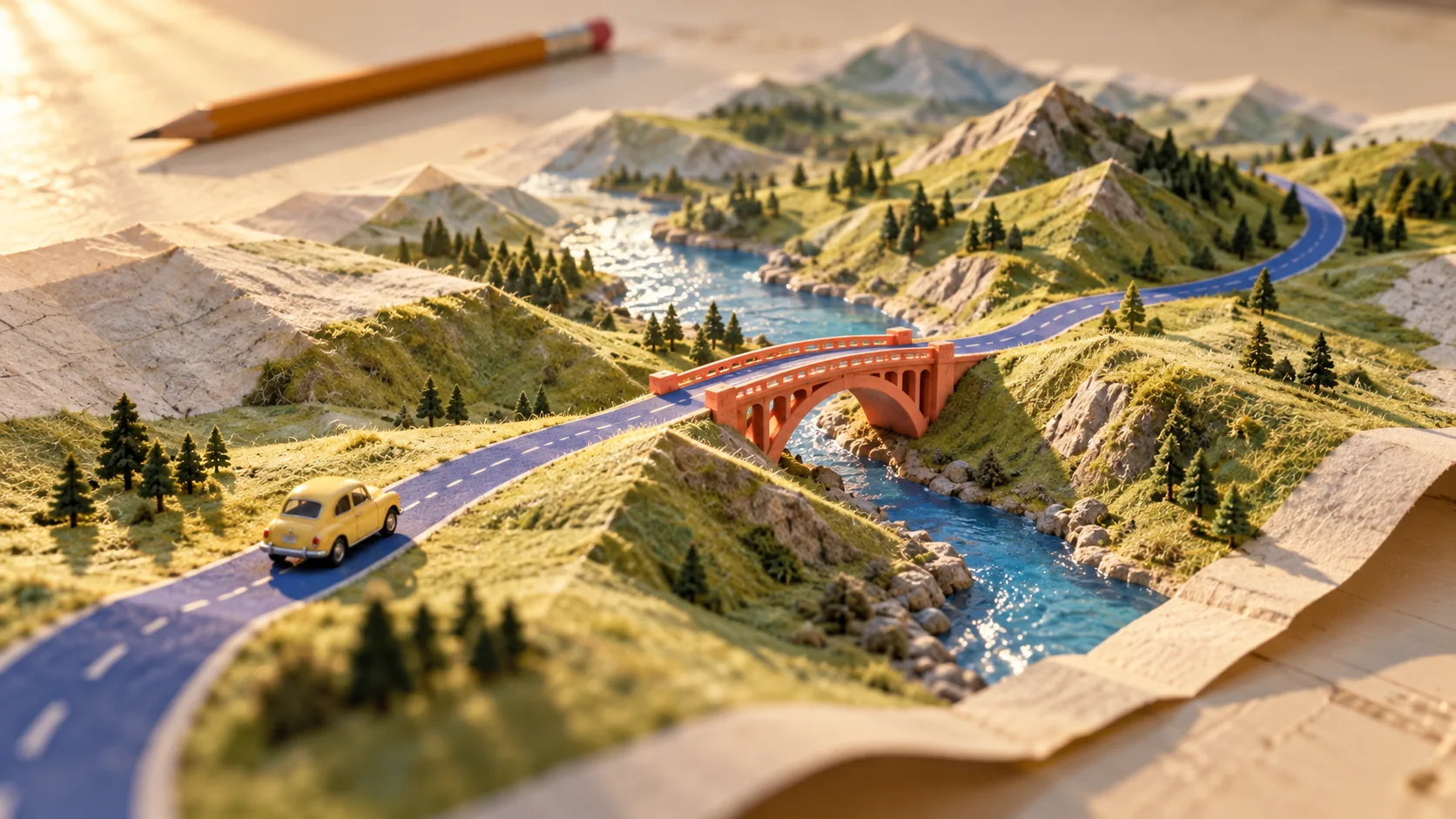 Map Fold Motorway, made with GPT Image 2.5 Sunburst