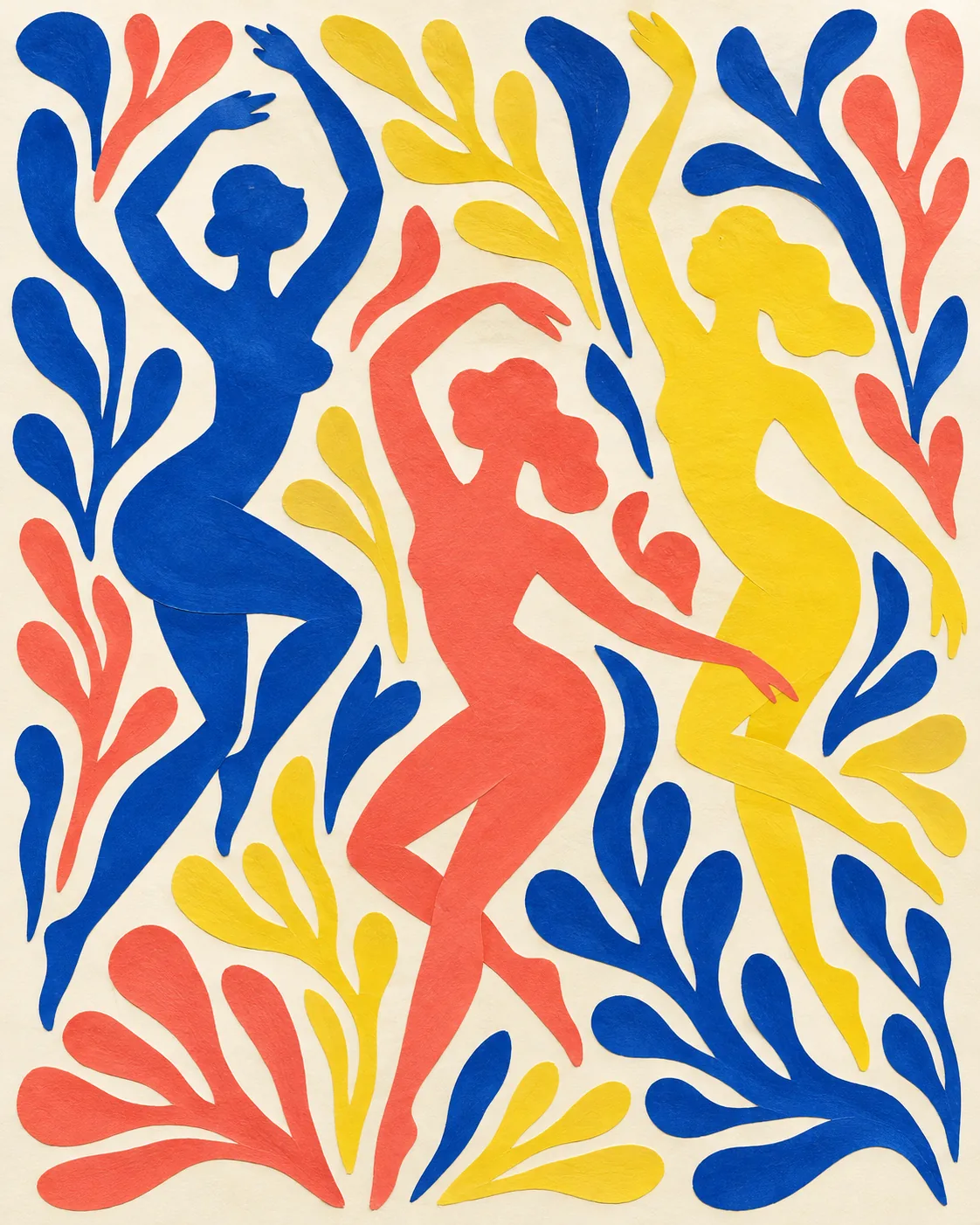 Paper Cutout Dancers, made with GPT Image 2.5 Sunburst