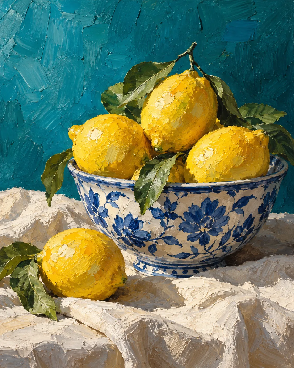 Lemons in Oil, made with GPT Image 2.5 Sunburst