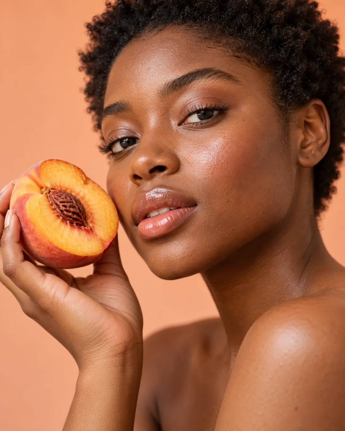Peach Fuzz Beauty, made with GPT Image 2.5 Sunburst