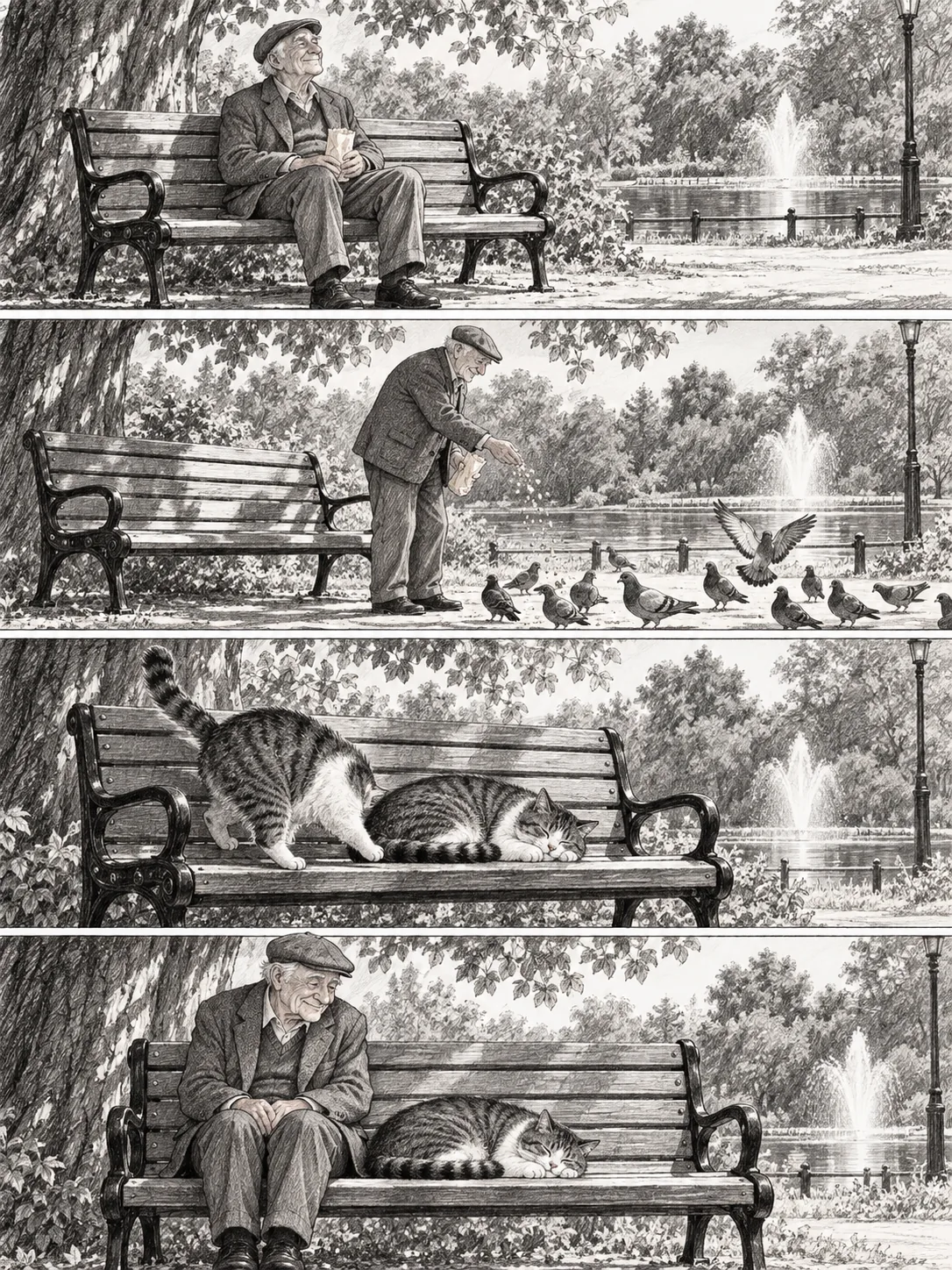 The Bench Thief, made with GPT Image 2.5 Sunburst
