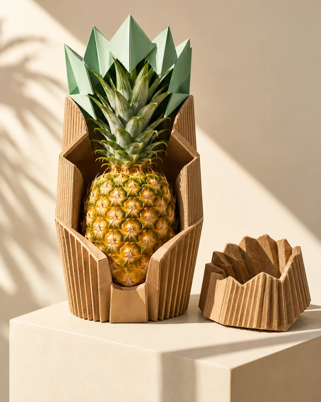 Pineapple Paper Cradle, made with GPT Image 2.5 Sunburst