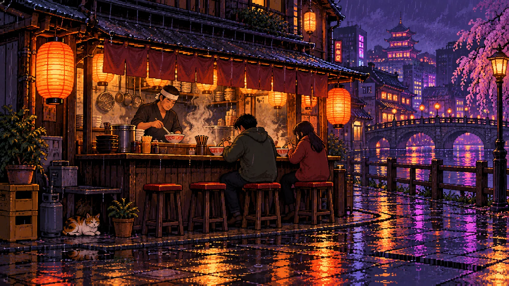 Pixel Ramen Night, made with GPT Image 2.5 Sunburst