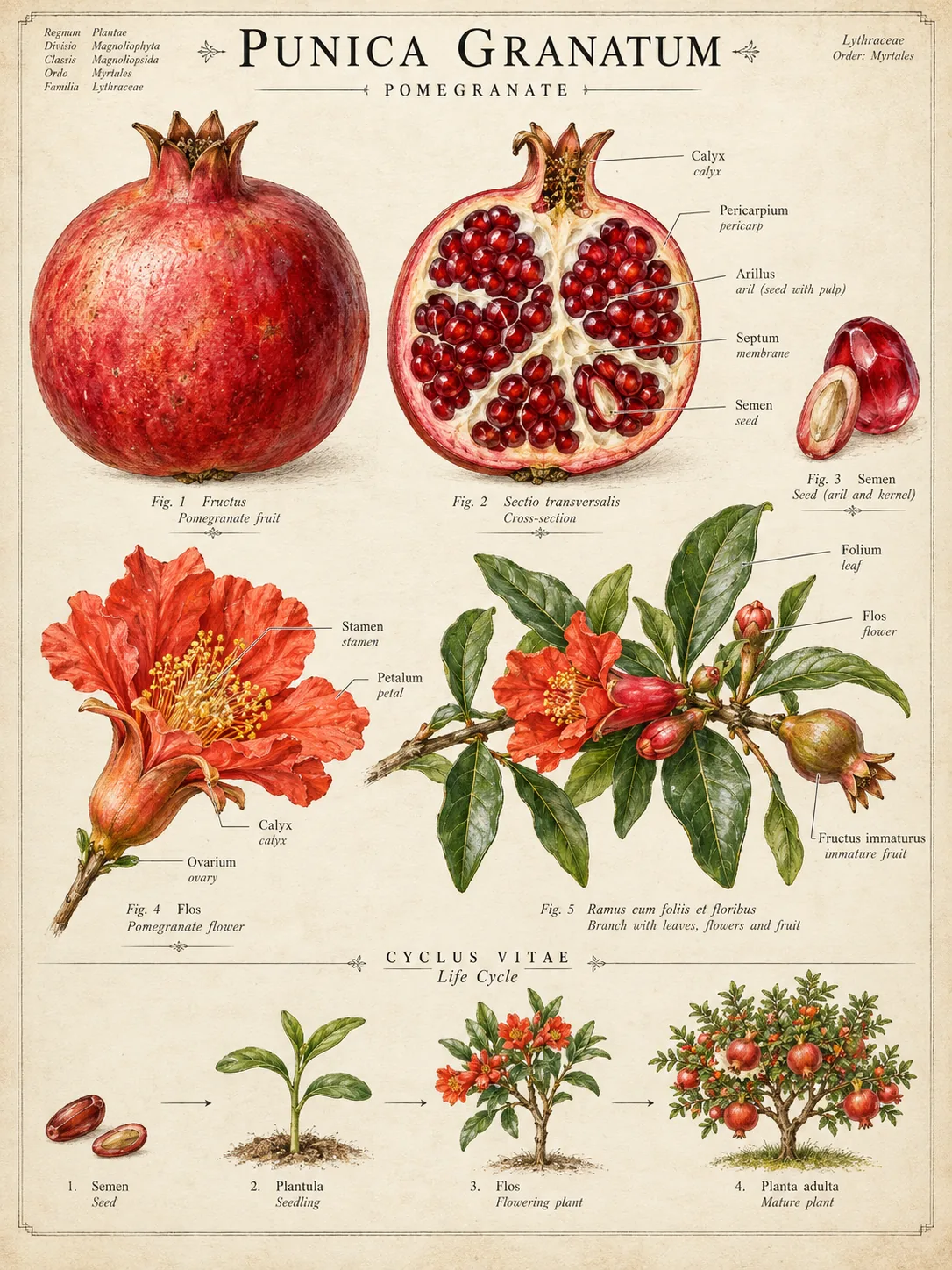 Pomegranate Study, made with GPT Image 2.5 Sunburst